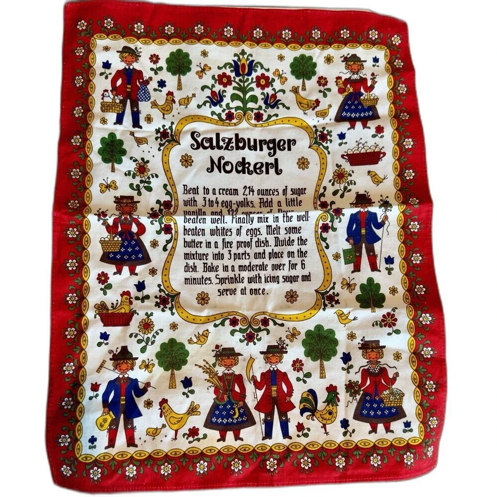 Kolf TeaTowel Salzburger Nockerl Recipe 100% Cotton